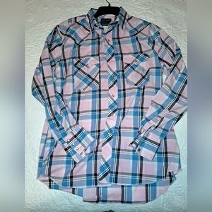 Vintage wrangler pearl snap